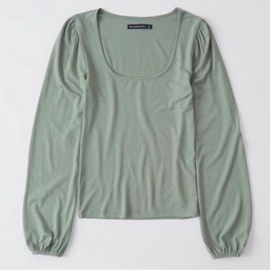 Abercrombie sage long sleeve